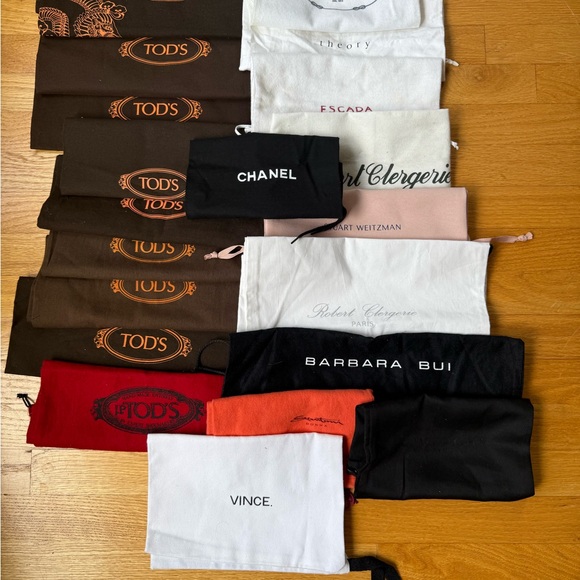 Lot of 20 Designer Dust Bags: Chanel, Prada, Tod’s, etc - Picture 1 of 4
